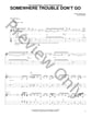 Somewhere Trouble Don't Go Guitar and Fretted sheet music cover